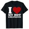 Ich Liebe Meine Heiße Freundin T-Shirt Männlich Designer Grafik Baumwolle Streetwear Kurzarm Gf Geburtstagsgeschenke T-Shirt Herrenbekleidung