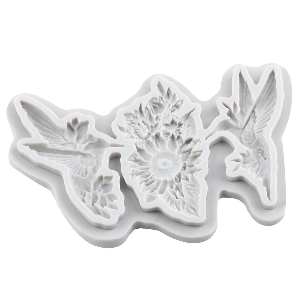 Kolibri Silikonform Gänseblümchen Fondantformen Kuchen Dekoration Werkzeuge Cupcake Topper Süßigkeiten Zuckerhandwerk Kaugummipaste Polymer Clay