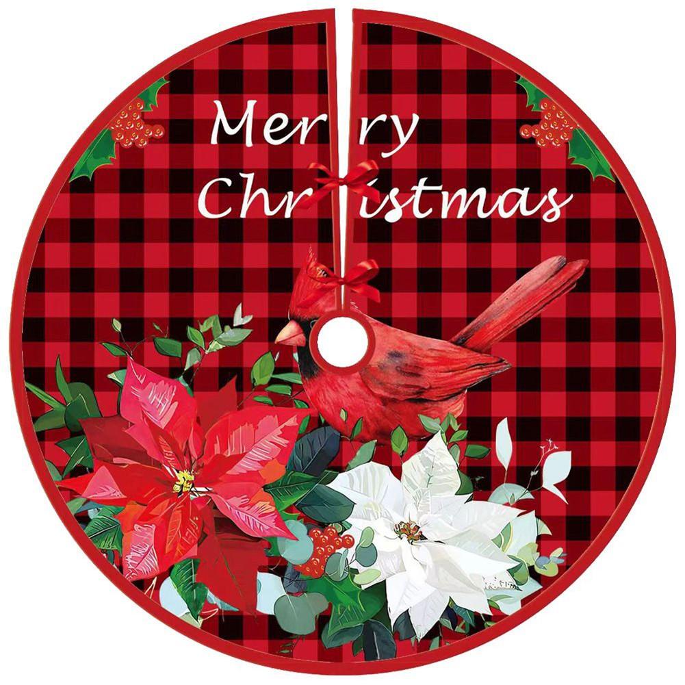 Christmas Tree Skirt Base Floor Mat Cover Xmas Tree Ornament Decoration