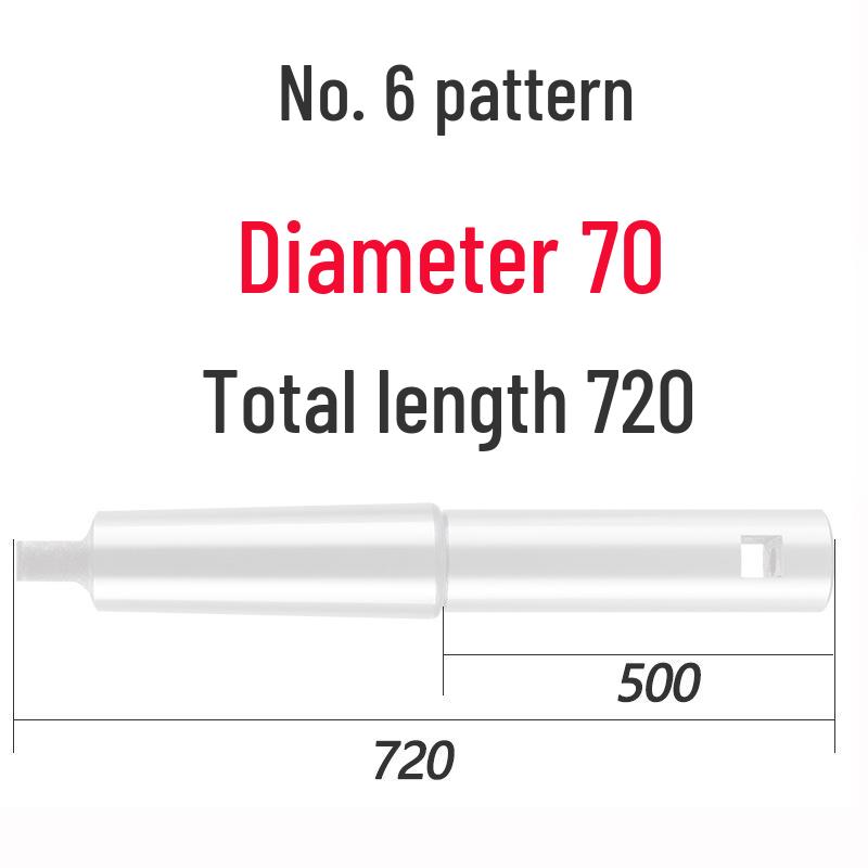 Morse Taper No. 6 Boring Bar, Diameter 30-80, Total Length Options 420-720