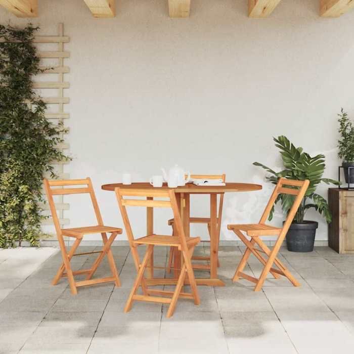 VidaXL Table pliable de jardin papillon 120x70x75 cm Bois teck solide