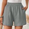 Women's Wide Leg Casual Shorts - Color Summer Loose Fit Comfortable Shorts