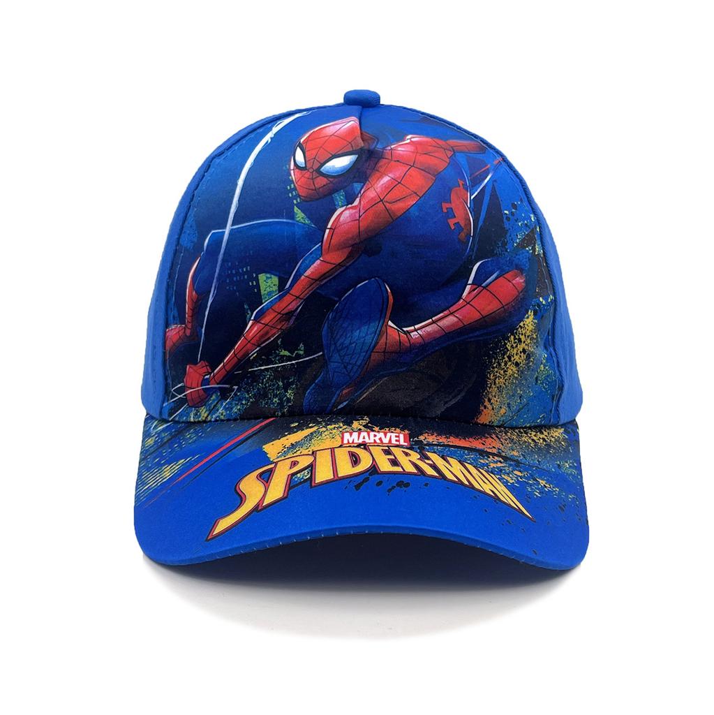 New Spider Cartoon Peripheral Printing Children's Baseball Cap Wide Brim Spring and Summer Cartoon Sun Hat