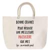 Beach Bag - PLANETEE - Huissière Doesn't Exist - Large Size - Rope Handle - Cotton - Made In France