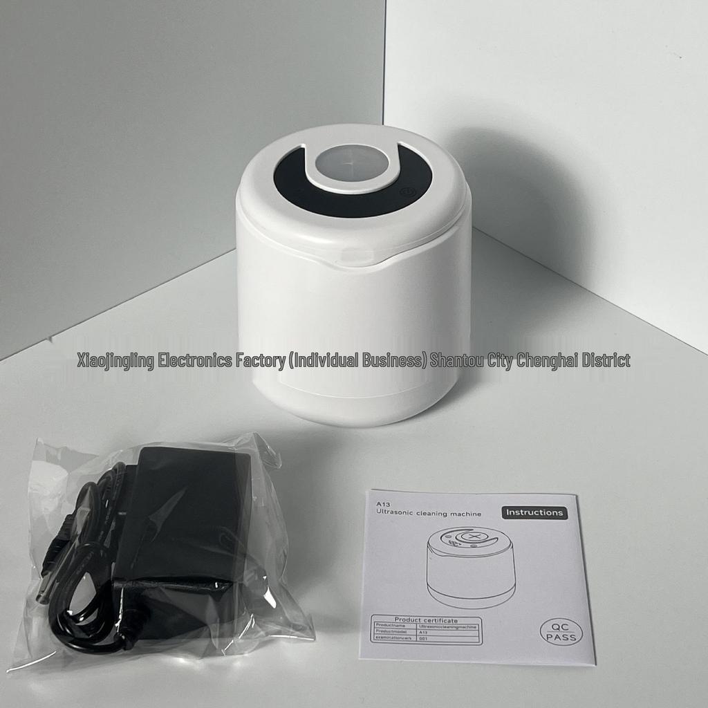 Portable Mini Ultrasonic Cleaner for Toothbrushes, Makeup Brushes, and Dentures with UV
