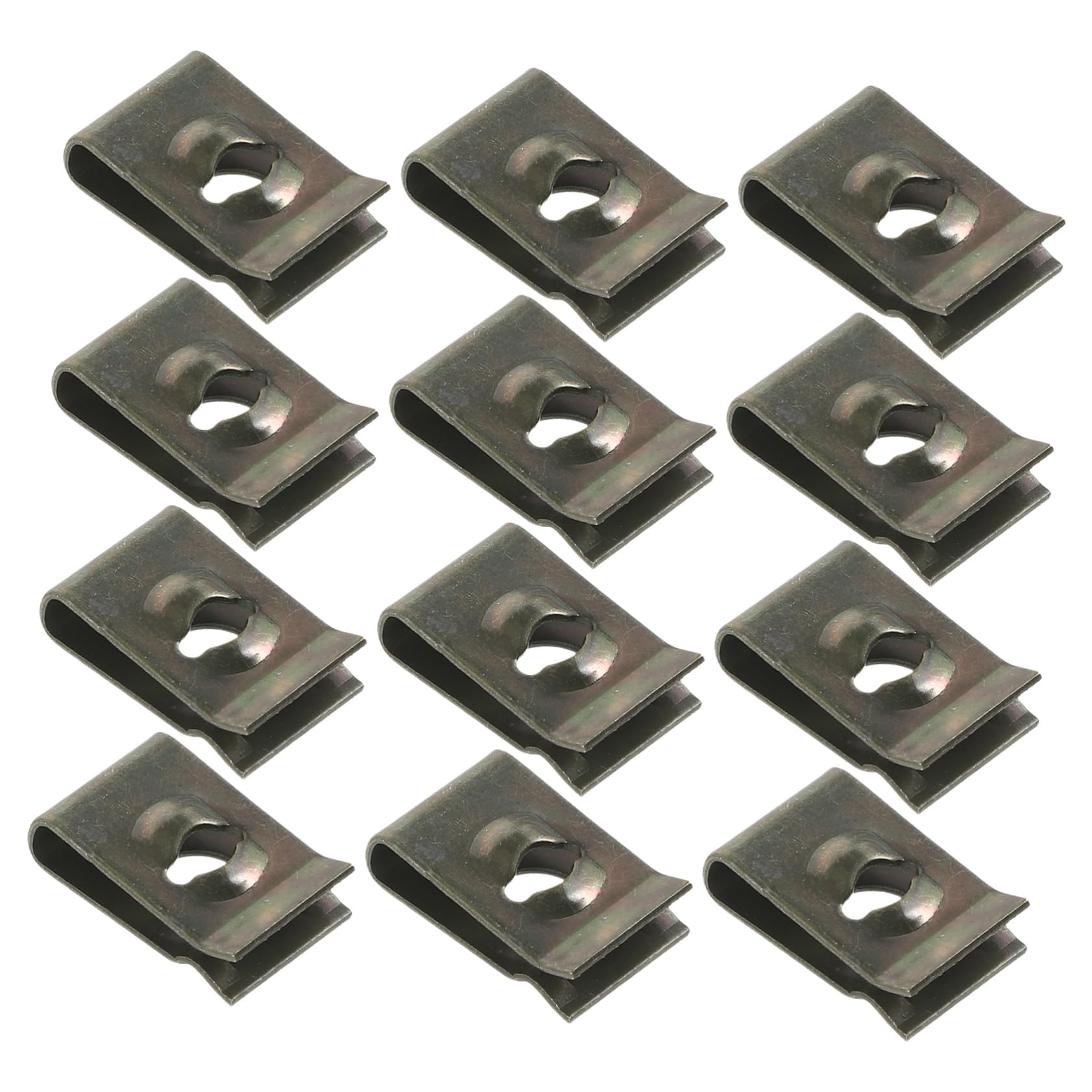 

Gatuida 50pcs U Clips Body Clips Auto Bumper Retainer Clips Car Fastener Auto Body Parts Auto Fastener Clips Auto 1.50X1.00X0.30CM