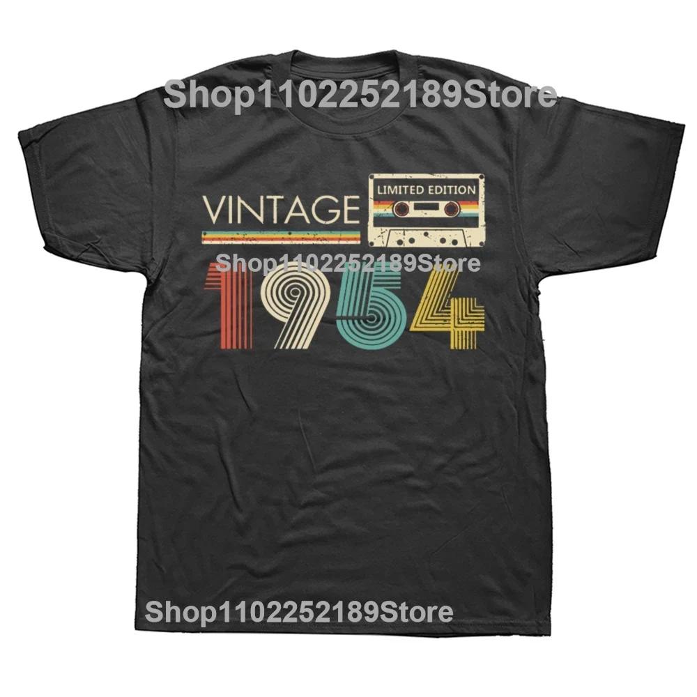 72 Year Old Gifts Vintage Est 1954 Limited Edition Birthday TShirt Harajuku 71th Party Retro Short Sleeve Mens Clothes