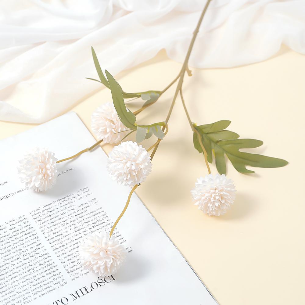 

5 Heads Dandelion Artificial Flowers Bouquet 51CM Fake Flowers Home Decor Garden Wedding Decoration Outdoor Table Vase Ornament
