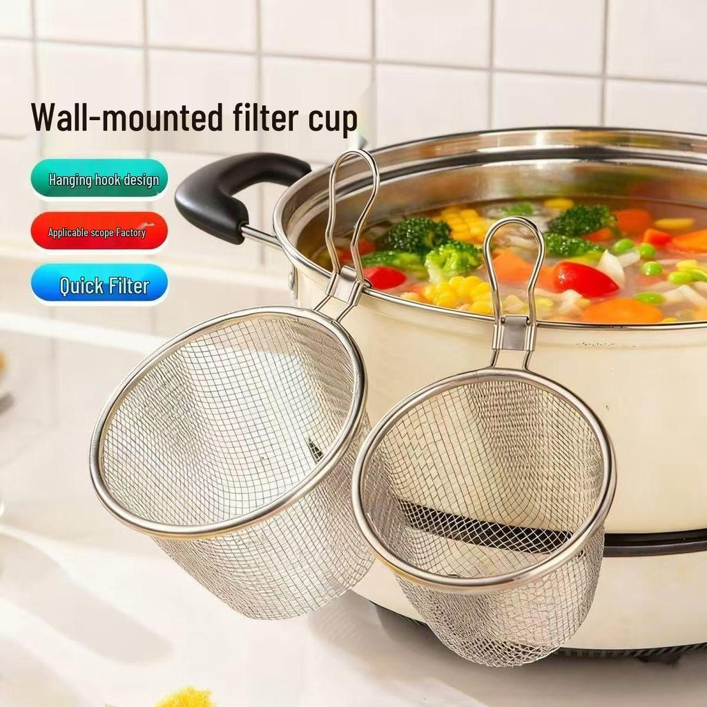 Edelstahl-Nudel- und Suppen-Schaumlöffel-Sieb für Hot Pot und Shabu-shabu