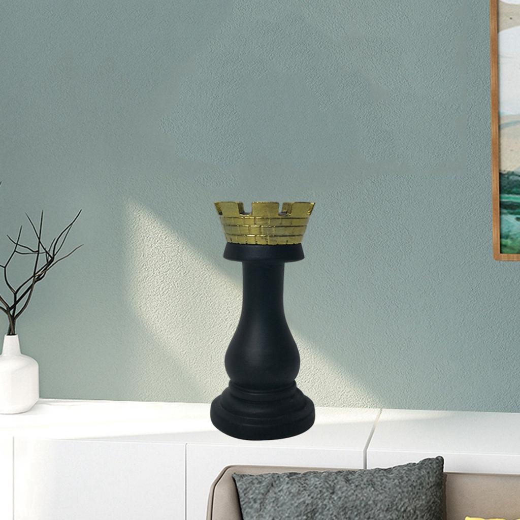 Resin Chess Pieces Statues Figures Chess Game Figurine Pieces International Chess Game Accessories for Home and Desk TV Cabinet