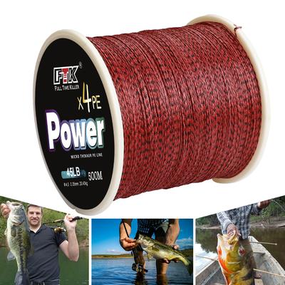 Vislijn 114m/300m/500m Gevlochten Vislijn Hoge Kwaliteit 4 Stands Pe 15LB-45LB Glad Gevlochten Monofilament