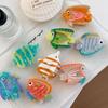 Hairpin Marine Animals Hair Clip Colorful Fish Grab Clip Personalized Ocean Fish Hair Claw Travel