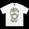 Money Skull Graphic Boxy Unisex T-Shirt, Y2k T-Shirt