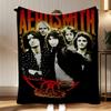 Classic Band Aerosmith Throw Soft Coral Fleece Blanket 310gsm Fluffy Warm Throw for Sofa Bed Couch Bedroom Decor