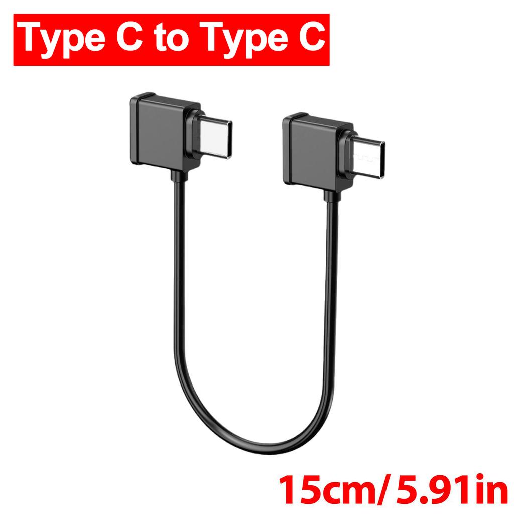 Micro-zu-USB-C-Fernbedienungskabel für DJI Neo 2/Avata 2/Mavic 4 Pro/Air 3S/Mini 5 Pro/4 Pro Typ-C-zu-C-Datenadapterkabel
