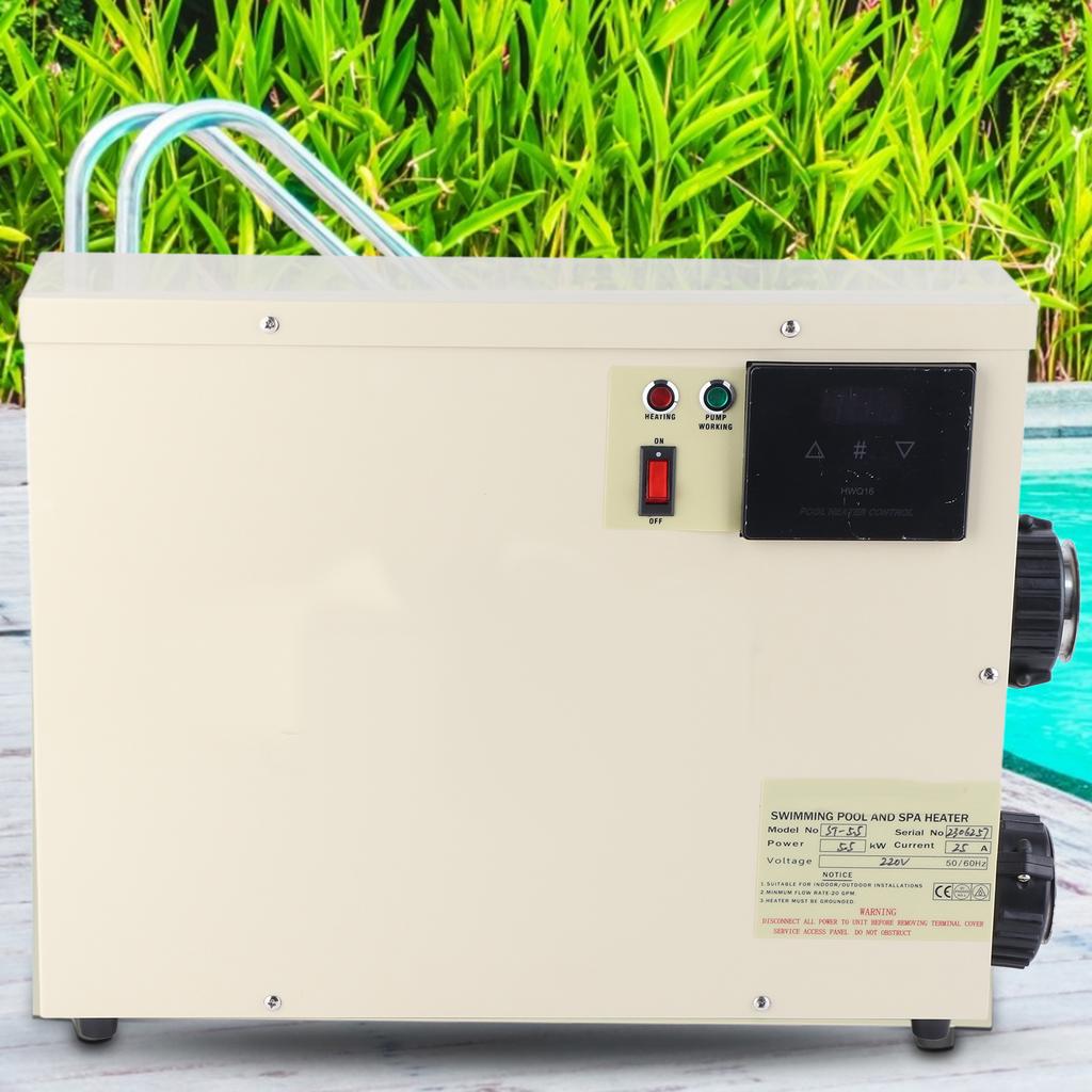 5.5KW Waterproof Intelligent Digital Water Heater Thermostat with Touch Controller for Bathtub Swimming Pool SPAEU