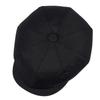 Dark Beret Cabbie Hat Oversized Painter Hat Beret Baker Boy Hat for Street Strolling Fashion Hat Props
