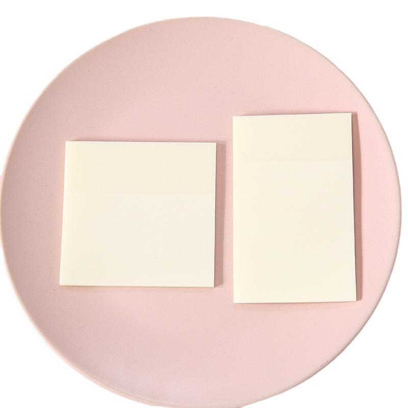 50 Sheets Creative Transparent PET Waterproof Sticky Notes Tear-off Simple Sticky Notes Office Note-taking Labels