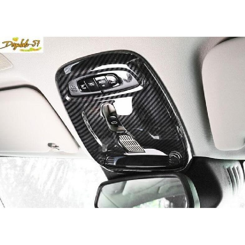 ABS Carbon Fiber Front Reading Lamp Frame Cover Trim Fit For Volvo S60 -