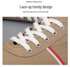 Spring Men's Lightweight Breathable Cloth Shoes - Comfortable, Versatile Lace-up