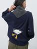GENERALIDEA Unisex Swan Jacquard Knit Pullover [Navy] / Sbe4U05015