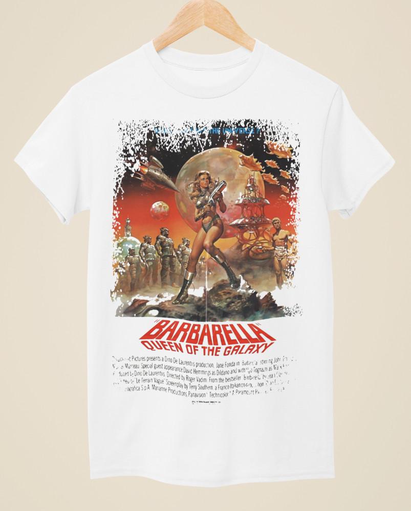 Barbarella - Movie Poster Inspired Unisex White T-Shirt Unisex T-Shirt XXXXL