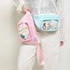 Schmerztasche, Kleiner Appetit, Schmerzschicht Brusttasche, Damen Frühling und Sommer Transparente Tasche, Leichte Wasserdichte Nylon Umhängetasche, Herren Bauchtasche