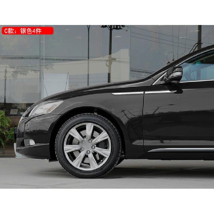 Car Front Side Fender Cover Decor Chrome Door Dagger Emblem Trim Accessories X4