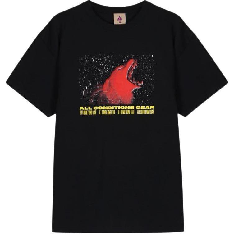 Nike Lab ACG Short-Sleeve Tee Black Team Orange Men s CT4173-010 XS