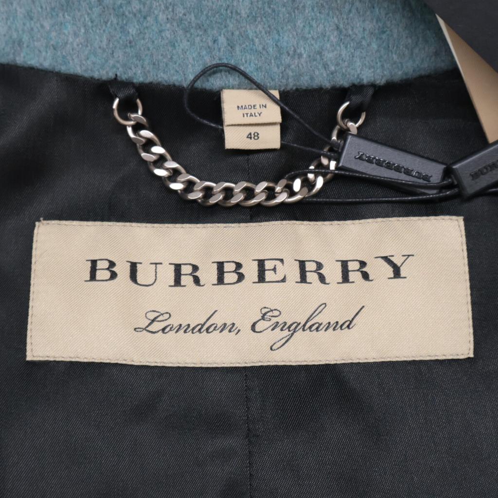 Burberry [/Domestic Regular] 4056805 Cashmere100% Soutien Collar Coat 48 greenUsed