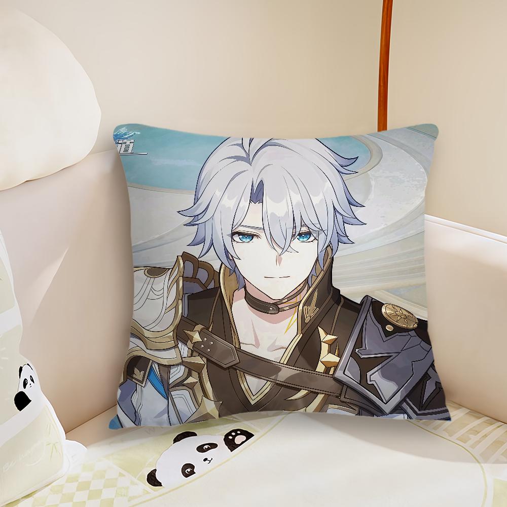 Honkai Star Rail Phainon cushion cover Pillow Case Plush Fabric Soft Double Sided Print Sofa Cushion Cover Throw Pillow Covers