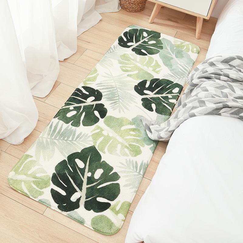 Scandinavian Ins Style Indoor Carpet Faux Cashmere Bedroom Living Room Carpet Full Laying Non-slip Sofaj Foot Mat