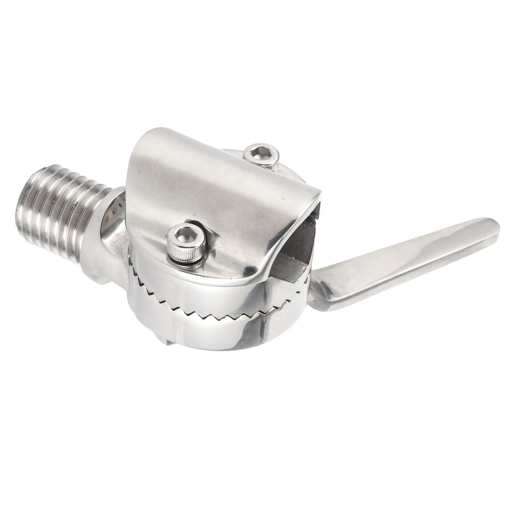 84mm 3.3in Marine VHF Antenna Mounts 316 Stainless Steel 306 degrees  Adjustable Ratchet Mounting Hardware