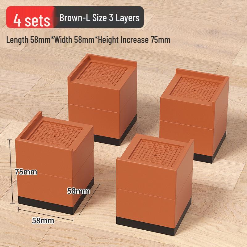 Universal Furniture Heightening Pads: Nail-Free, Stable, Moisture-Proof for Tables & Chairs