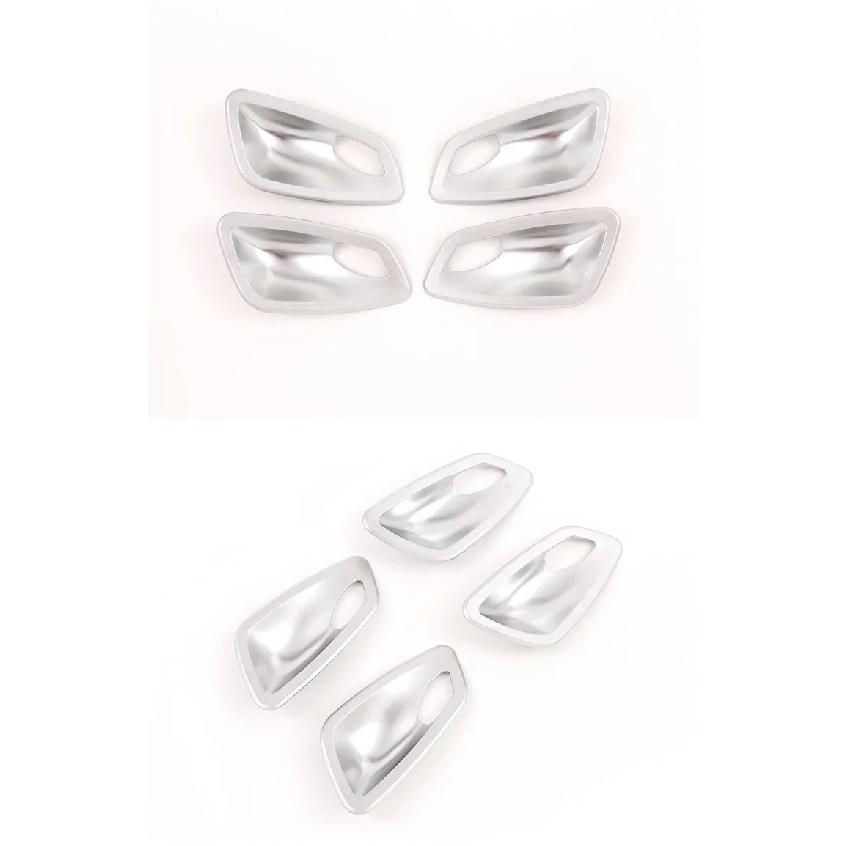 4Pcs Carbon Fiber Texture Interior Door Handle Bowl Trim Cover Fit for BMW E90 3 Series 2005 2006 2007 2008 2009 2010 2011 2012