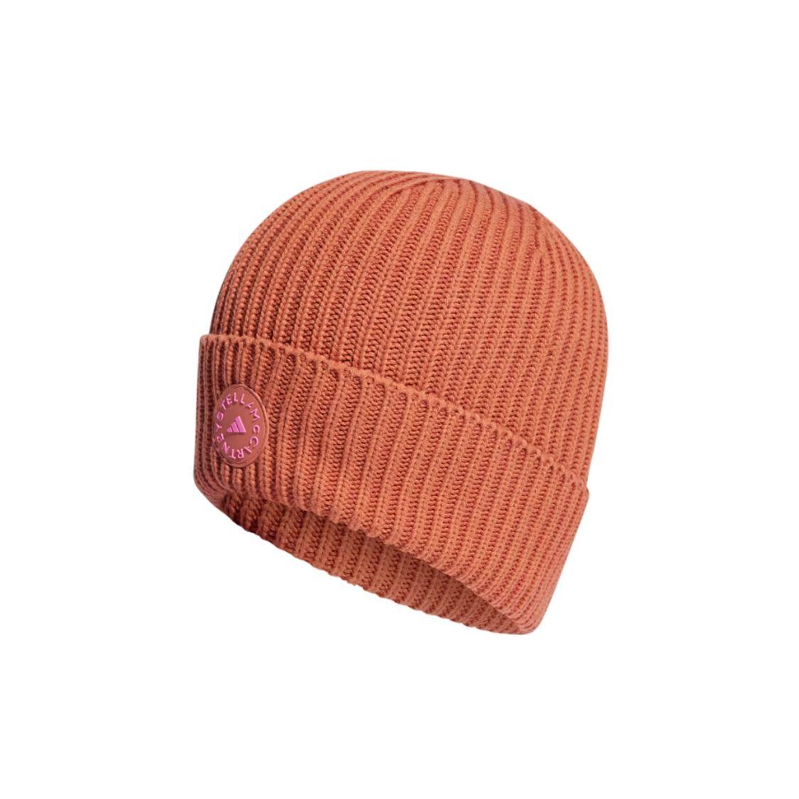 Adidas By Stella McCartney Logo Fleece Hat Women hats Orange HY5895 OSFW