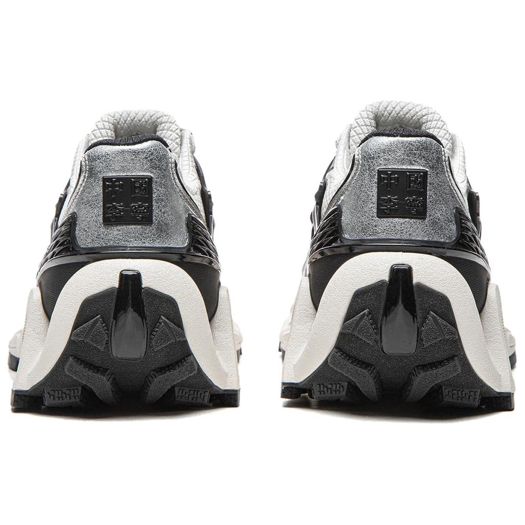 Li Ning Lijun Ace 3.0 Versatile Comfortable Durable Breathable Low-Top Dad Shoes Women sneaker Silver Black AZGW308-4