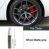 For Tesla Model 3 Y X S Car Scratch Removal and Touch-up Pen Wheel Hub Paint Repair Pen Clear Coat Stealth Gray Solid Black