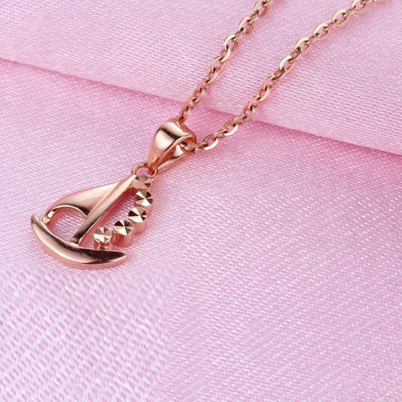 Exquisite Russian Purple Gold Sailboat Pendant Fashion Temperament Personality Design Rose Gold Plated Smooth Sailing Women (single pendant)