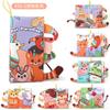 Source 21 0-3 Year Old Baby Cloth Book Animal Tail Cloth Book Early Education Fun Mirror Desk Calendar Cloth Book Toy
