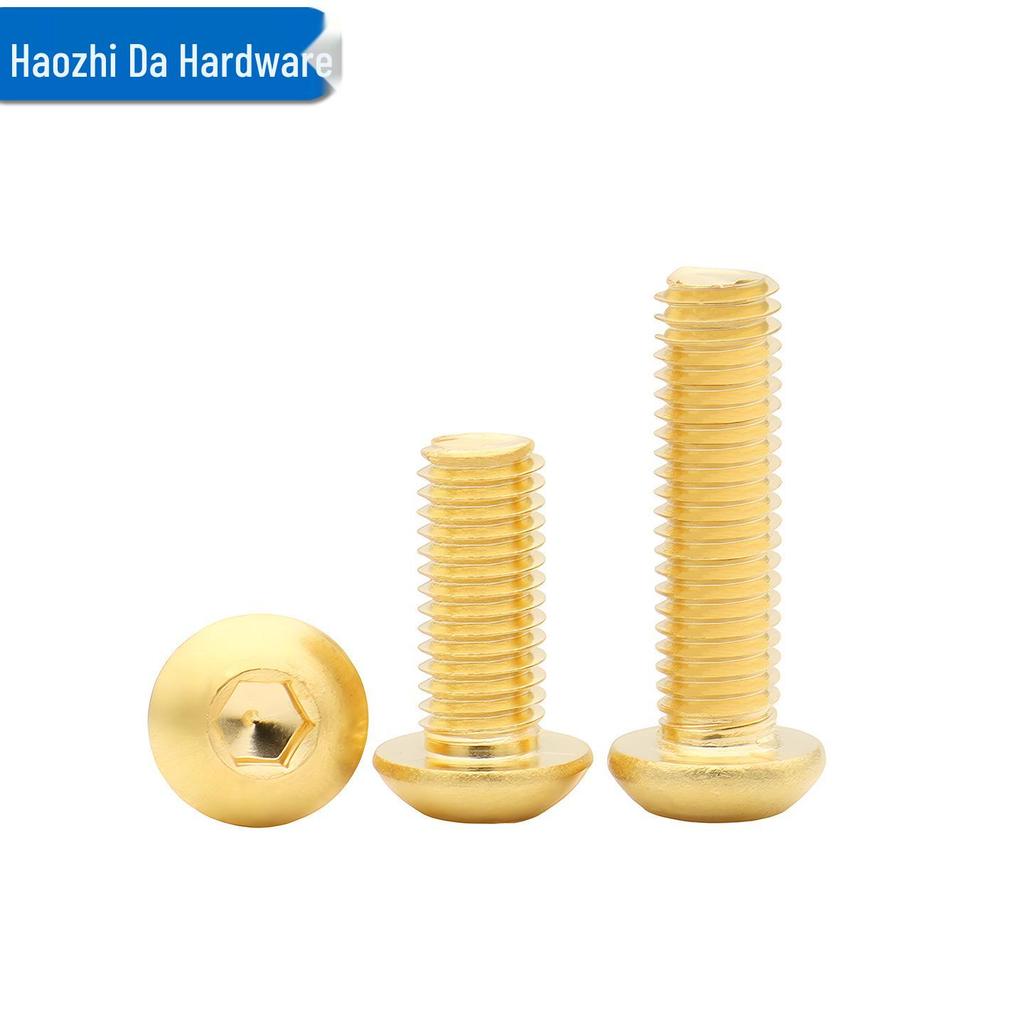 Brass Mushroom Head Hex Socket Bolt - DIN7380 (M3-M10)