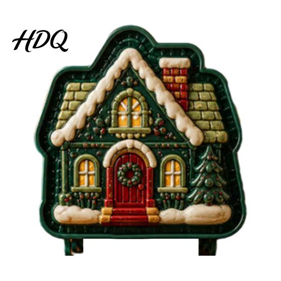Gadget per la Cottura Fai-da-te in Cucina Stampo Mini Torta di Natale per Torte a Mano Casa Pan di Zenzero Festivo Babbo Natale Stampi per Biscotti dalla Forma Carina Strumenti a Pressione