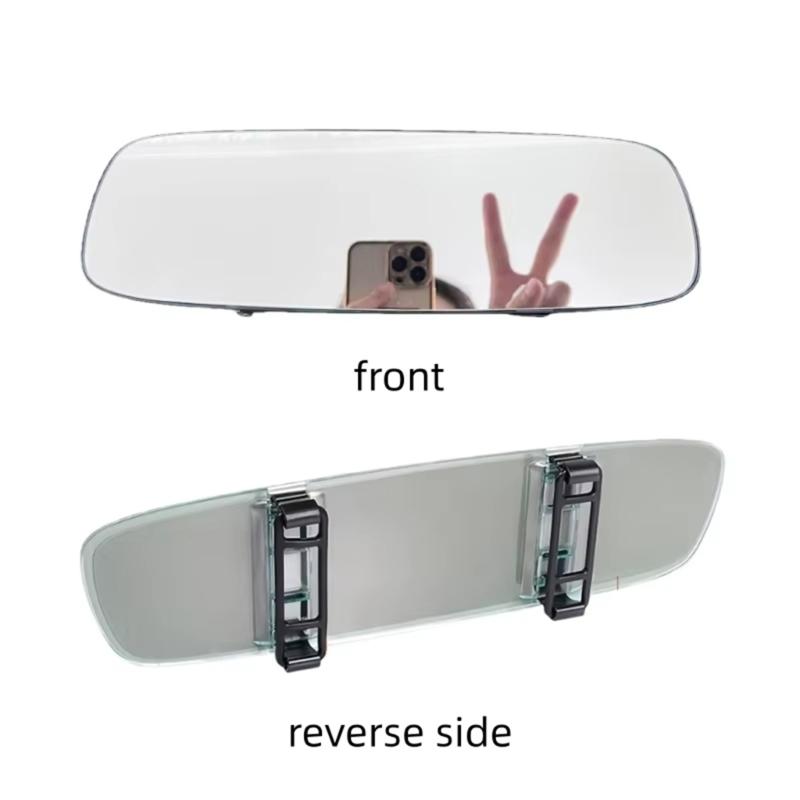 Easy Installation Full View Rearview Mirror with Wide View for Child Monitoring and Enhanced Driving Visibility
