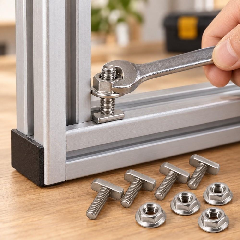 20set Stainless Steel T Bolts High Tensile Strength M8 Hammer Head Screws  Photovoltaic