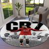 CR7 Round Area Rug,Carpet Rug for Living Room Bedroom Sofa Playroom Decor,Non-slip Floor Mat