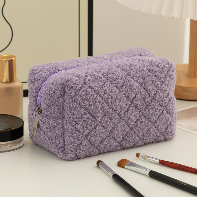 Plush Makeup Bags Soft Travel Cosmetic Storage Bag Portable Organizer Pencil Case