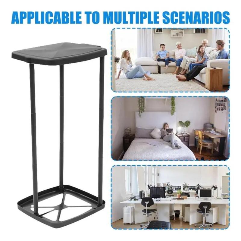 Portable Trash Bag Holder Rubbish Bag Stand Telescopic Garbage Holder Waste Storage Frame with Lid for Living Room Yard