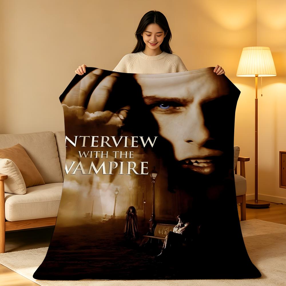 Movie I-Interview W-With T-The Vampire Throw High-Density Short Plush Blanket Soft Skin-Friendly for Sofa Room