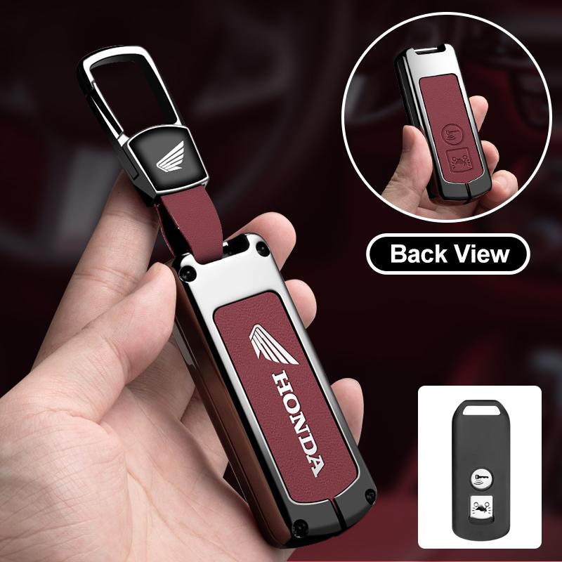 Zinc Alloy Leather For Honda Sh125 Forza 350 250 750 ADV 150 XADV SH150i SH300 150 PCX XAV Car Remote Key Protection Cover Shell