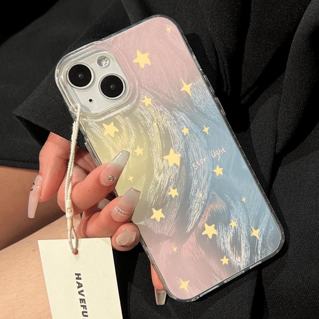 Colorful Stars Case for iPhone 16 Pro Max/15/14 Plus - Protective Cover